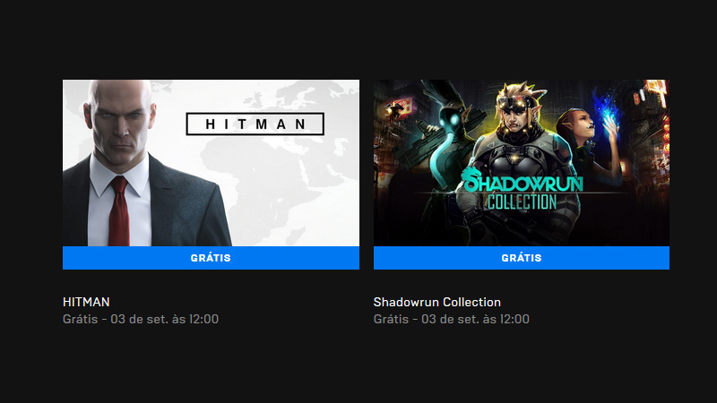 Hitman e Shadowrun Collection estão grátis na Epic Games