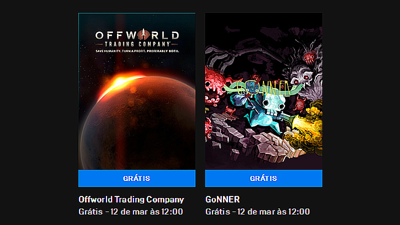 Offworld Trading Company e Gonner estão grátis na Epic Games