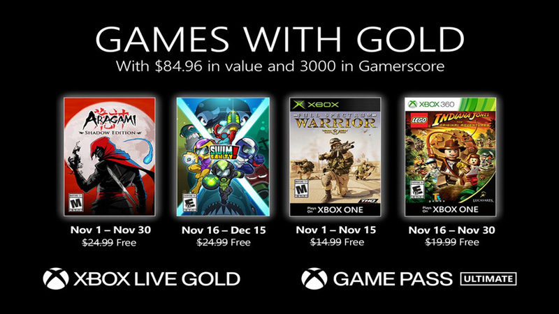 Games With Gold - Novembro de 2020